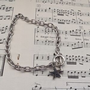 Silver Star Charm Bracelet